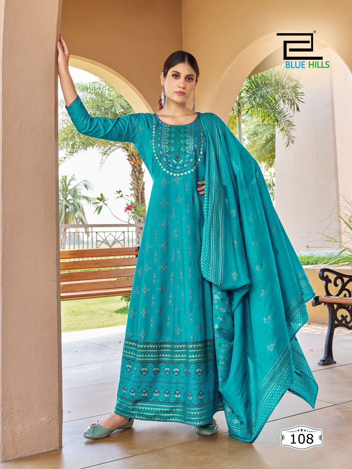 Senorita Vol 15 By Blue Hills Dupatta With Anarkali Kurtis Catalog
